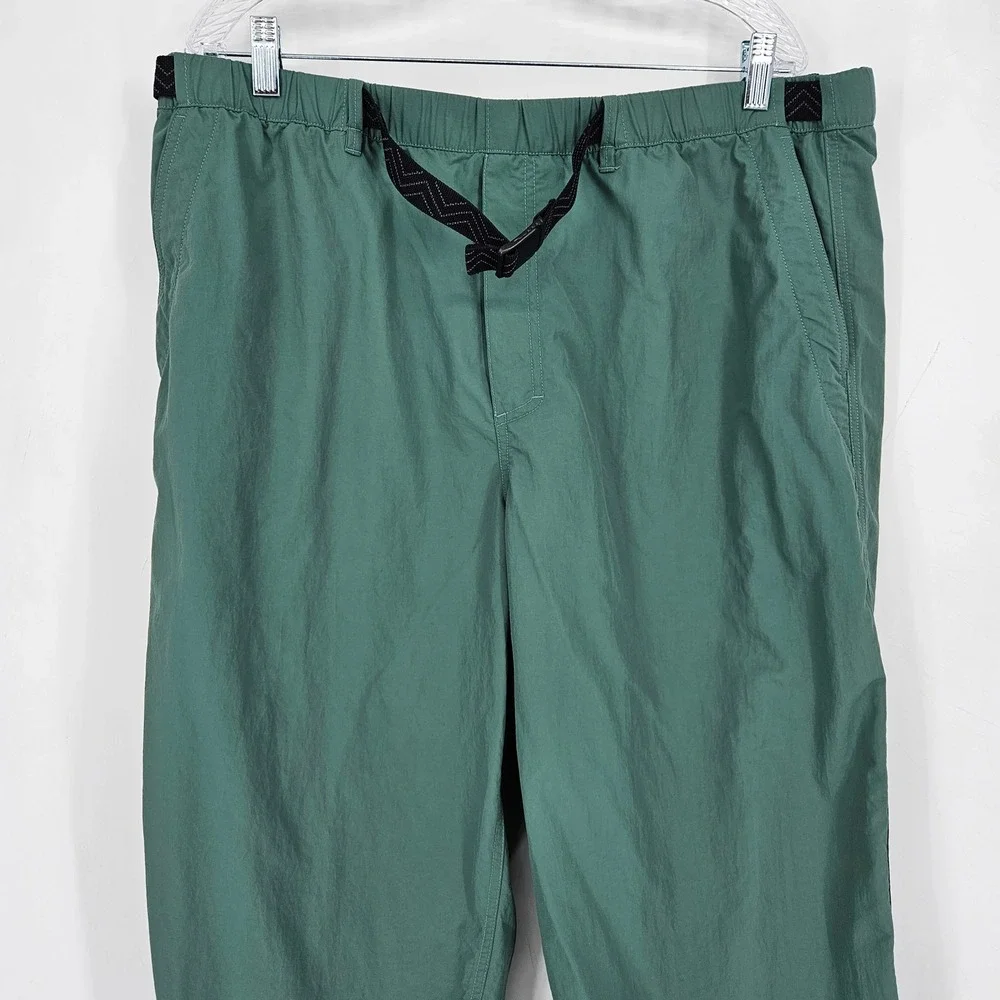 Mountain Hardwear Stryder Pants Mens XXL Green Hiking Outdoors Nylon Belted